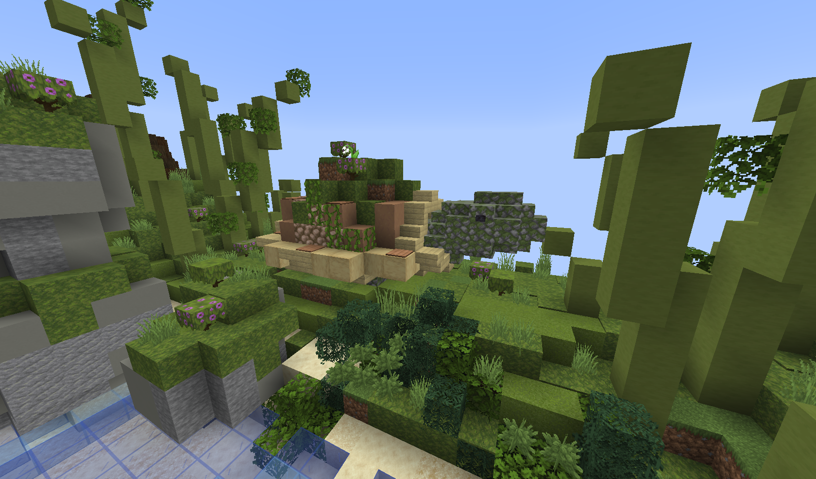 Pond Arena — cliffside detail