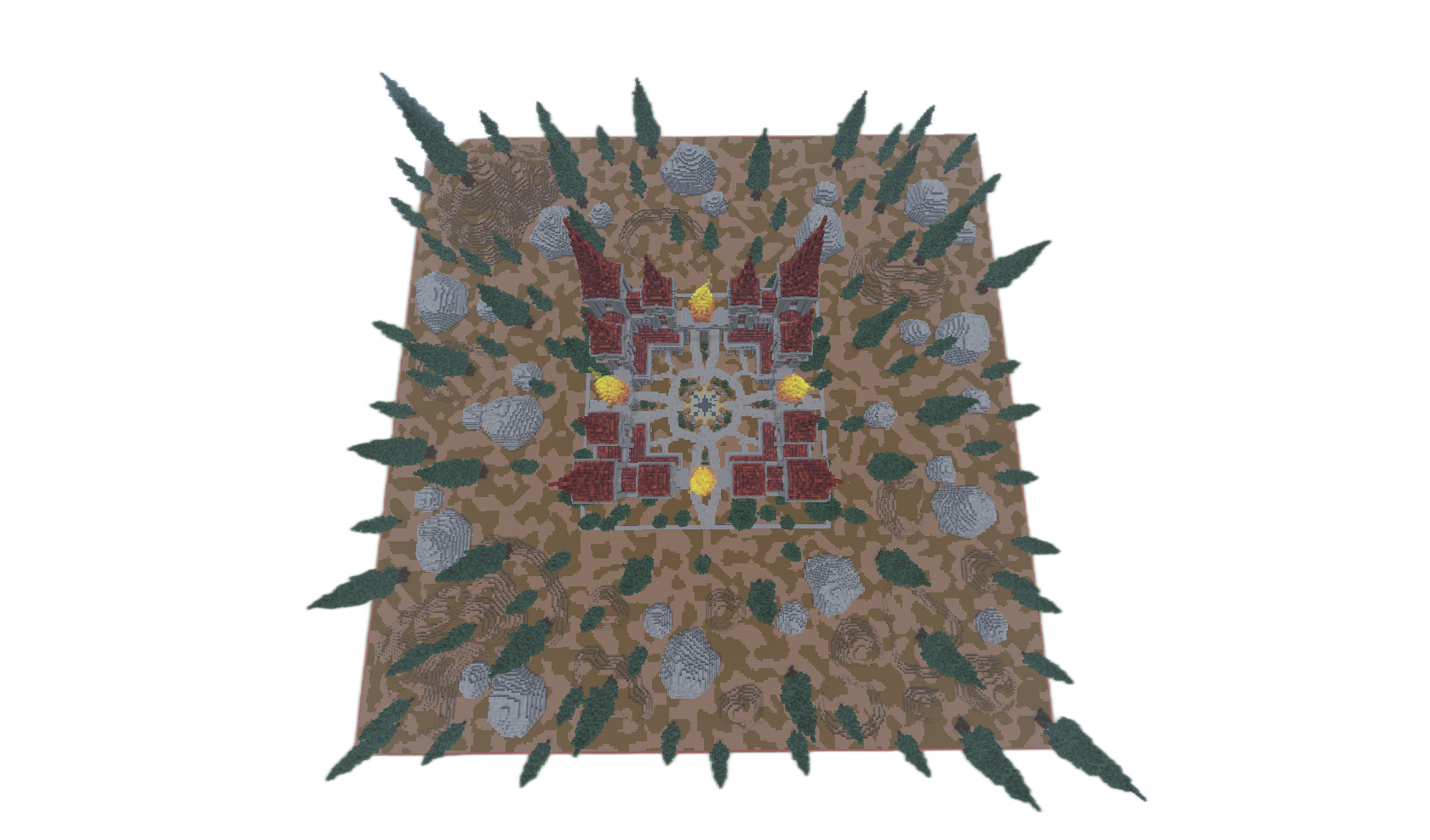 Red Flame Castle Spawn + Warzone